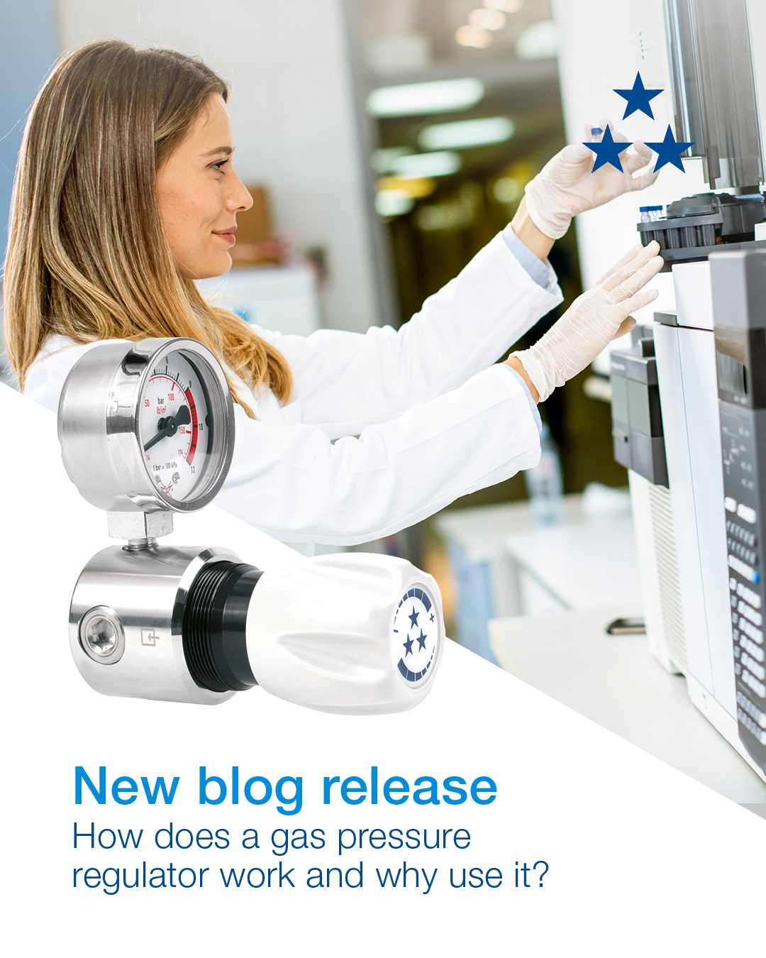 How does a gas pressure regulator work and why use it?